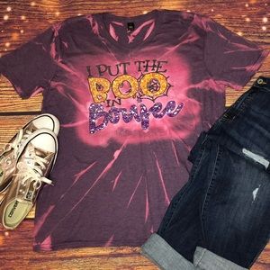 I Put The Boo in Boujee Bleached Graphic Tee